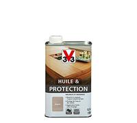 V33 Huile & Protection Pour Meubles et Boiseries Argent 0,5L