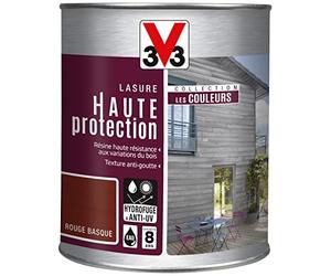 V33 Lasure haute protection, Les couleurs, Rouge basque 1L
