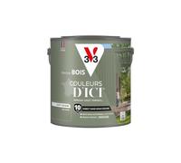 V33 Peinture Bois Couleurs d'ICI - Kaki Grisé - 2L