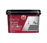 V33 Peinture de rénovation cuisine,Rénovation perfection Gris anthracite satin 2L
