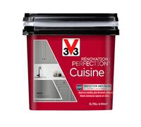 V33 Peinture de rénovation cuisine, Rénovation perfection Inox Métallisé 750ml