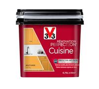 V33 Peinture de rénovation cuisine, Rénovation perfection Moutarde satin 750ml