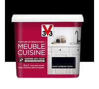 V33 Peinture De Rénovation Meuble De Cuisine Noir Carbone 0,75 L
