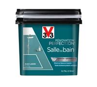V33 Peinture de rénovation salle de bain, Rénovation perfection Bleu lagon satin 750ml