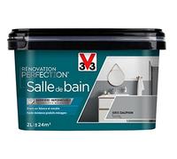 V33 Peinture de rénovation salle de bain, Rénovation perfection Gris dauphin satin 2L