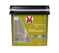 V33 Peinture de rénovation Sol & escalier, Rénovation perfection Taupe satin 750ml