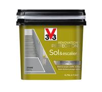 V33 Peinture de rénovation Sol & escalier, Rénovation perfection Titane satin 750ml