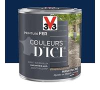 V33 Peinture fer Couleurs d'ICI Bleu encré 0,5 L