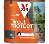V33 Peinture fer Direct Protect - Anthracite RAL 7016 Mat - 2L