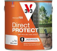 V33 Peinture fer Direct Protect - Blanc RAL 9016 Brillant - 2L