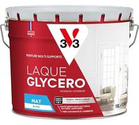 V33 Peinture glycéro blanche multi-supports mat, BLANC GLYCERO 10L