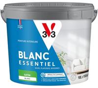 V33 Peinture Intérieure Blanc Essentiel Satin 10L