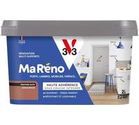 V33 Peinture Intérieure Multi-Supports Ma Réno Argile Rouge Satin 2L | Multi-Supports - Rénovation - Sous-Couche intégrée - Résistant et Lessivable - Couvrant