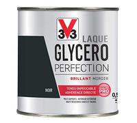 V33 Laque Glycéro Brillant Noir n°9 0,5 L