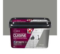 V33 Peinture Multi-Matériaux Cuisine Déco LAB Gris taupe Satin 2 L