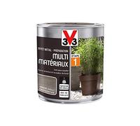 V33 Peinture multi-matériaux - Préparation effet métal, Argent vieilli 0,5 L