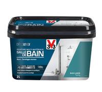 V33 Peinture Multi-Matériaux Salle de bain Deco Lab Bleu lagon 2 L