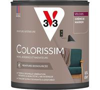 V33 Peinture multi-supports Colorissim® Crème de marron Velours 0,5L