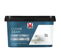 Peinture multi-supports - V33 - Resist'Extrême - Monocouche ultra couvrante - Satin - Blanc 2L