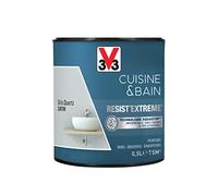 V33 Peinture multi-supports monocouche Cuisine & Bain Resist'Extrême® Satin, Gris Quartz, 0,5L