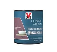 V33 Peinture multi-supports monocouche Cuisine & Bain Resist'Extrême® Satin, Prune Sauvage, 0,5L