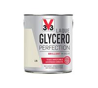 V33 Peinture multi-supports monocouche Laque Glycéro brillant, Lin 2L | Tendu impeccable, Adhérence directe, Multi-supports, Intérieur-Extérieur, Haute résistance taches et chocs