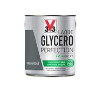 V33 Peinture multi-supports monocouche Laque Glycéro satin, Gris ardoise 2L | Tendu impeccable, Adhérence directe, Multi-supports, Intérieur-Extérieur, Haute résistance taches et chocs