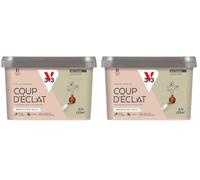 V33 Peinture murale intérieure Coup d'Éclat® Argile verte Mat Poudré 2,5L (Lot de 2)