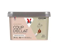 V33 Peinture murale intérieure Coup d'Éclat® Argile verte Mat Poudré 2,5L | Tous murs neuf ou anciens, Rénovation facile, Masque les défauts, Lessivable, Contient des matières recy s