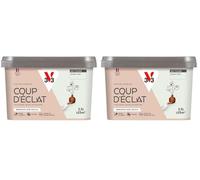 V33 Peinture murale intérieure Coup d'Éclat® Blanc écru Mat Poudré 2,5L (Lot de 2)