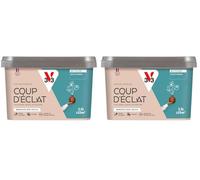 V33 Peinture murale intérieure Coup d'Éclat® Bleu d'orage Mat Poudré 2,5L (Lot de 2)