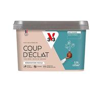 V33 Peinture murale intérieure Coup d'Éclat® Bleu d'orage Mat Poudré 2,5L | Tous murs neuf ou anciens, Rénovation facile, Masque les défauts, Lessivable, Contient des matières recy s