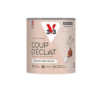 V33 Peinture murale intérieure Coup d'Éclat® Granit rose Mat Poudré 0,5L | Tous murs neuf ou anciens, Rénovation facile, Masque les défauts, Lessivable, Contient des matières recy s