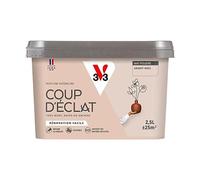 V33 Peinture murale intérieure Coup d'Éclat® Granit rose Mat Poudré 2,5L | Tous murs neuf ou anciens, Rénovation facile, Masque les défauts, Lessivable, Contient des matières recy s