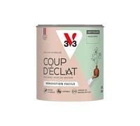 V33 Peinture murale intérieure Coup d'Éclat® Sauge douce Mat Poudré 0,5L | Tous murs neuf ou anciens, Rénovation facile, Masque les défauts, Lessivable, Contient des matières recy s