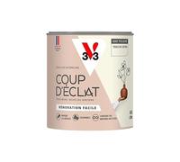 V33 Peinture murale intérieure Coup d'Éclat® Toile de coton Mat Poudré 0,5L | Tous murs neuf ou anciens, Rénovation facile, Masque les défauts, Lessivable, Contient des matières recy s