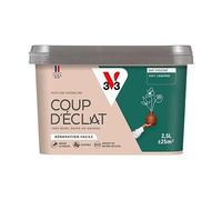V33 Peinture murale intérieure Coup d'Éclat® Vert conifère Mat Poudré 2,5L | Tous murs neuf ou anciens, Rénovation facile, Masque les défauts, Lessivable, Contient des matières recy s