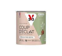 V33 Peinture murale intérieure Coup d'Éclat® Vert lichen Mat Poudré 0,5L