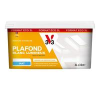 V33 - Peinture Plafond Blanc Lumineux Blanc Mat 3l