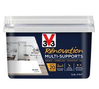 V33 Peinture rénovation multi-supports, Blanc satin 0,5L