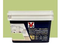 V33 Peinture rénovation multi-supports,Vert mousse satin 0,5L