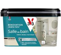 V33 Peinture Rénovation Perfection® Salle de Bain Beige Moelleux Satin 2L