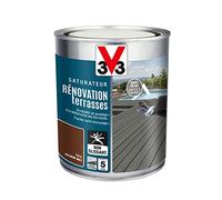 V33 Saturateur Rénovation Terrasses Et Bardages, Teck 1L