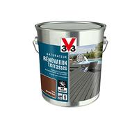 V33 Saturateur Rénovation terrasses et bardages, Teck 2,5L
