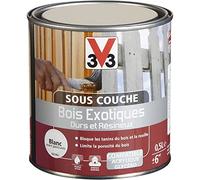 V33 Sous-couche bois exotiques, durs et résineux, Blanc 0,5L