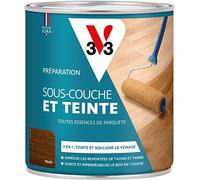 V33 Sous-couche & Teinte parquets, Teck, 0,75L