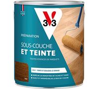 V33 Sous-couche & Teinte parquets, Teck, 2,5L