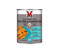 V33 Traitement bois poutres & charpentes, Incolore 1L