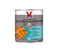 V33 Traitement bois poutres & charpentes, Incolore 5L