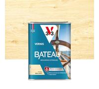 V33 Vernis bois extérieur Incolore brillant - Vernis bateau - Protection extrême UV et sels marins - Résistance aux écarts de températures - Ecolabel - 1L